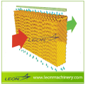 Almofada de resfriamento evaporativo de papel corrugado com estrutura em favo de mel série LEON